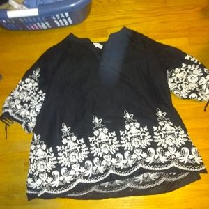 Black Embroidered tunic